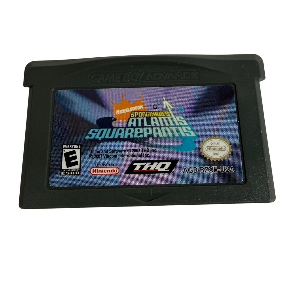 Nintendo Gameboy Advance SpongeBob Atlantis Squarepantis GBA Game Retro Gaming